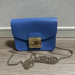 【値下げ】FURLA メトロポリス　ブルー