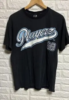 Playerz 69 ロゴプリント Tシャツ ブラック　サイズＬのサムネイル