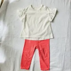 80 UNIQLO GAP2点セット トップス&レギンス上下 まとめ売り 女の子