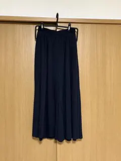 GU プリーツパンツ ネイビー Sサイズ