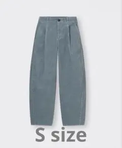 GU バレルレッグジーンズ コーデュロイ パンツ ブルー