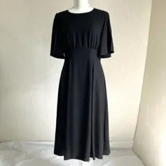 アンタイトル　ブラック　フレア　ロングワンピース　2