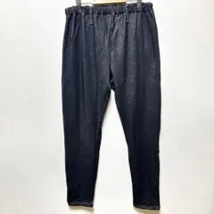 レギンスパンツ L 裏起毛 ストレッチ あったか デニム風 厚手 ウエスト総ゴム