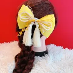 リボン☆卒業式髪飾り☆成人式髪飾りは袴ヘア☆結婚式☆白無垢ヘア☆お祭り☆水引☆