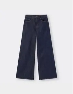 ミドルライズワイドジーンズ+EC丈長82cm