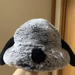 USJ スヌーピー 耳付き バケハ 帽子 バケットハット もこもこ ファーグレー