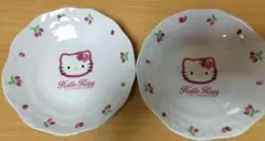 Hello Kitty さくらんぼデザイン皿 2枚セット