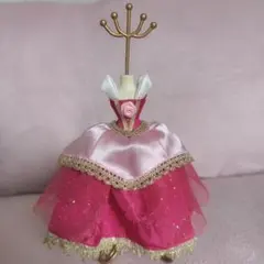 眠れる森の美女 オーロラ姫 ドレス ミニチュアトルソー アクセサリースタンド