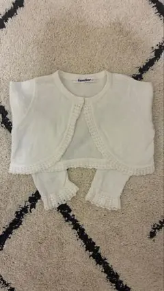 familiar ファミリア ボレロ カーディガン 100cm 白 美品