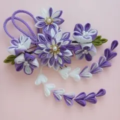 つまみ細工　髪飾り　成人式　振袖　袴　浴衣　七五三　卒業式