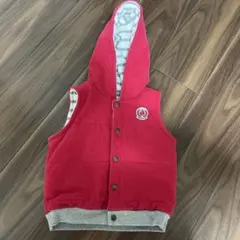 美品☆プチバトー☆フード付きリバーシブルベスト