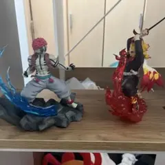 XrosLink 煉獄杏寿郎 & 猗窩座 フィギュア　鬼滅の刃