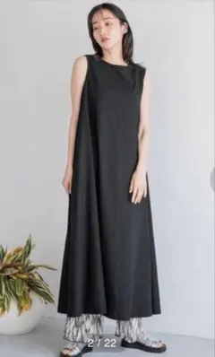 ローリーズファーム バックネジリワンピースノースリーブ　新品未使用タグ付ブラック