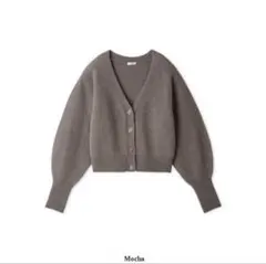 Lily Brown ロゴ釦フォックスカーデ 24秋冬 LWND244053