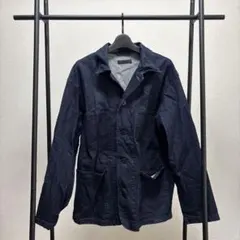 UNIQLOユニクロ　ダークブルー デニムジャケット ボタン付き