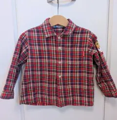 ミキハウス チェックシャツ 90