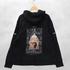 ROARK ロアーク プリント プルオーバー 裏毛 スウェット パーカー L