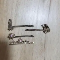 ヘアピン 4個セット　ディズニーストア　ラプンツェル　アリエル