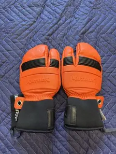 Hestra ミトングローブ サイズ9 オレンジ/ブラウン Hestra オレンジ ミトングローブ