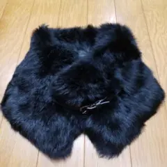 ❤ICB❤ラビットリアルファーネックウォーマー/バックルベルト付き/未使用