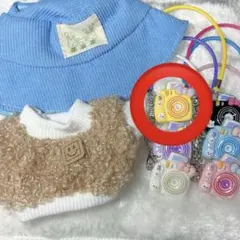 着せ替え服セット（帽子・服・カメラ） ラブブ ぬい服 洋服 着せ替え 服 人形
