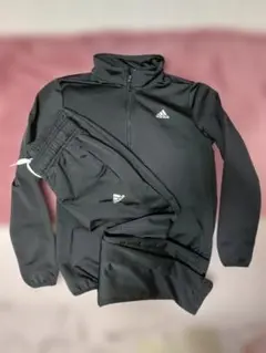 adidas ジャージ 上下セット 黒 150cm