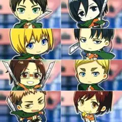 ☆【未使用】進撃の巨人 アクリルスタンドコレクション（vol.1）全８種セット