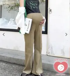 新品⭐︎神戸レタス のびのびストレッチ マタニティパンツ Lのサムネイル