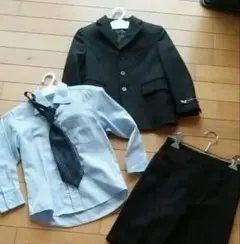 フォーマルスーツセット 黒 110cm