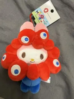 キティ ミャクミャク なりきり カラビナ サンリオ 赤 新品未使用 BC