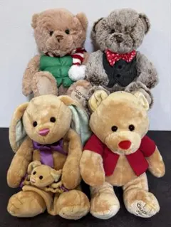 GODIVA ゴディバ　ぬいぐるみ　ベア バニー 4体セットのサムネイル