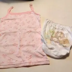 女の子向けキャミソール ピンク　パンツ