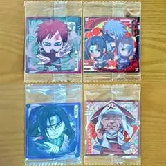 ナルトウエハース3 シール 我愛羅 大蛇丸 HRヒルゼン SEC暗部 4枚セット