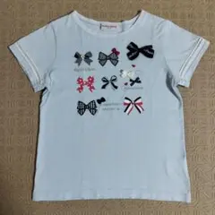 メゾピアノ　半袖Tシャツ　140　リボン