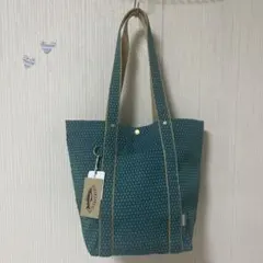 新品・未使用・半額〜❣️SILVERLAKE キャンバストートバッグ グリーン系