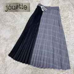 新品未使用　ジュエティ　ギンガムチェック柄　プリーツ　ロングマキシ丈スカート