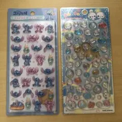 【新品】ボンボンドロップシール　スティッチ　ぷくぷくあわわちゃん