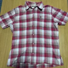 Carhartt 半袖チェックシャツ 赤/白/茶