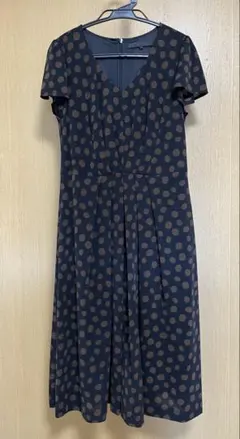【美品】アナイ　ドット柄　ワンピース