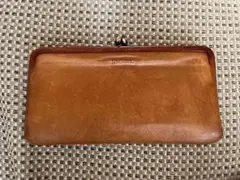 genten ゲンテン がま口 長財布 レザー ブラウンのサムネイル
