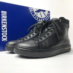 ​人気✨ ビルケンシュトック レザー ハイカットスニーカー 黒 39 25cm BIRKENSTOCK ビルケンシュトック レザースニーカー ハイカット