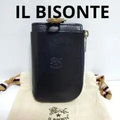 IL BISONTE　キーケース　フラグメントケース　ブラック　イルビゾンテ