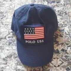 90s.POLO SPORT キャップ 国旗 星条旗 ポロスポーツ ビンテージ - メルカリ