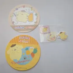 ポムポムプリン　果汁工房果琳　コースター