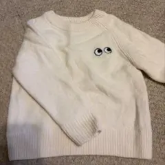 ユニクロ　アニヤハインドマーチ　120 ニット　白　ホワイト