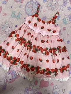 メゾピアノ♡いちご　ワンピース　90