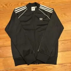 【王道・美品】adidas アディダス SST トラックジャケット 黒×白