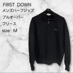 FIRST DOWN ハーフジップ プルオーバー フリース Mのサムネイル