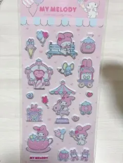 サンリオ公式　マイメロディ　ぷくぷく立体シール♡