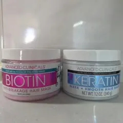 【Advanced Clinicals】 ビオチン　ケラチン　340g　セットのサムネイル